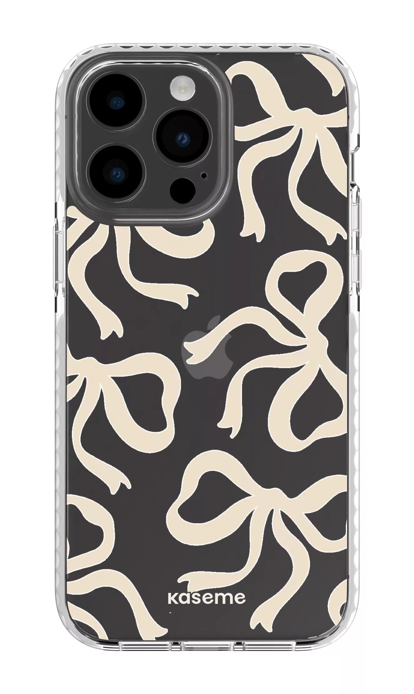 iPhone 14 Pro Max Clear Case White Lace Clear Case -