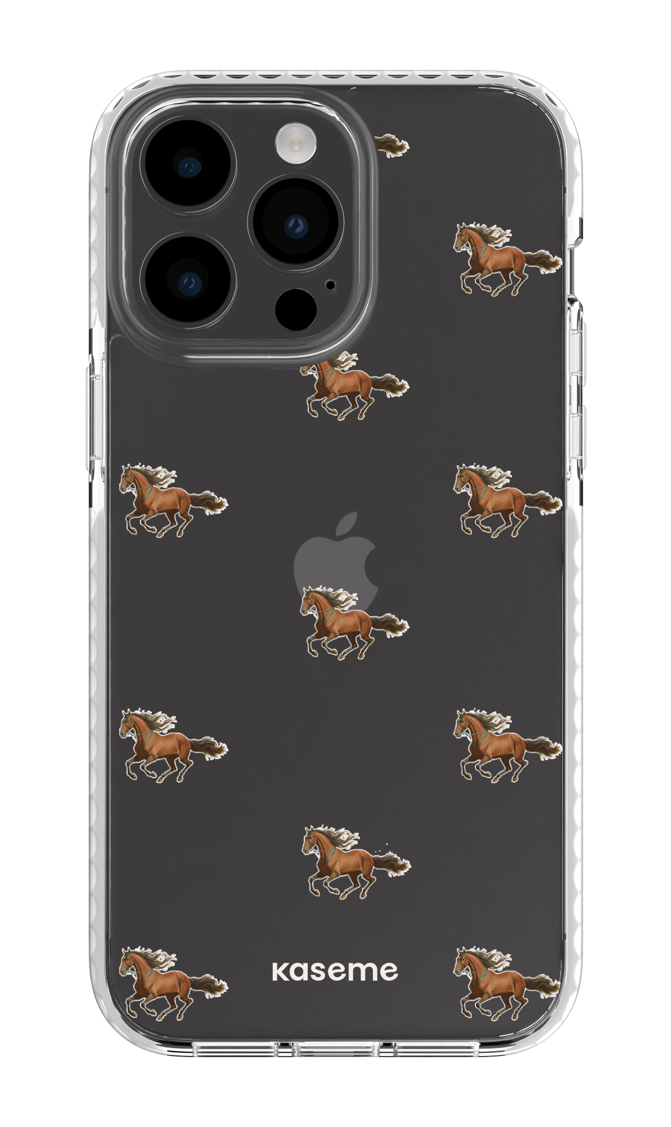 iPhone 14 Pro Max Clear Case White Saddle Clear Case -