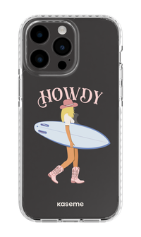 iPhone 14 Pro Max Clear Case White Westsea Pink Clear Case -