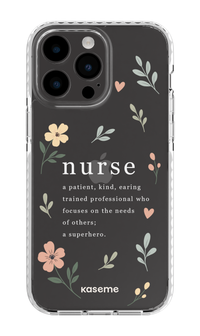 iPhone 14 Pro Max Clear Case White With Heart Clear Case -