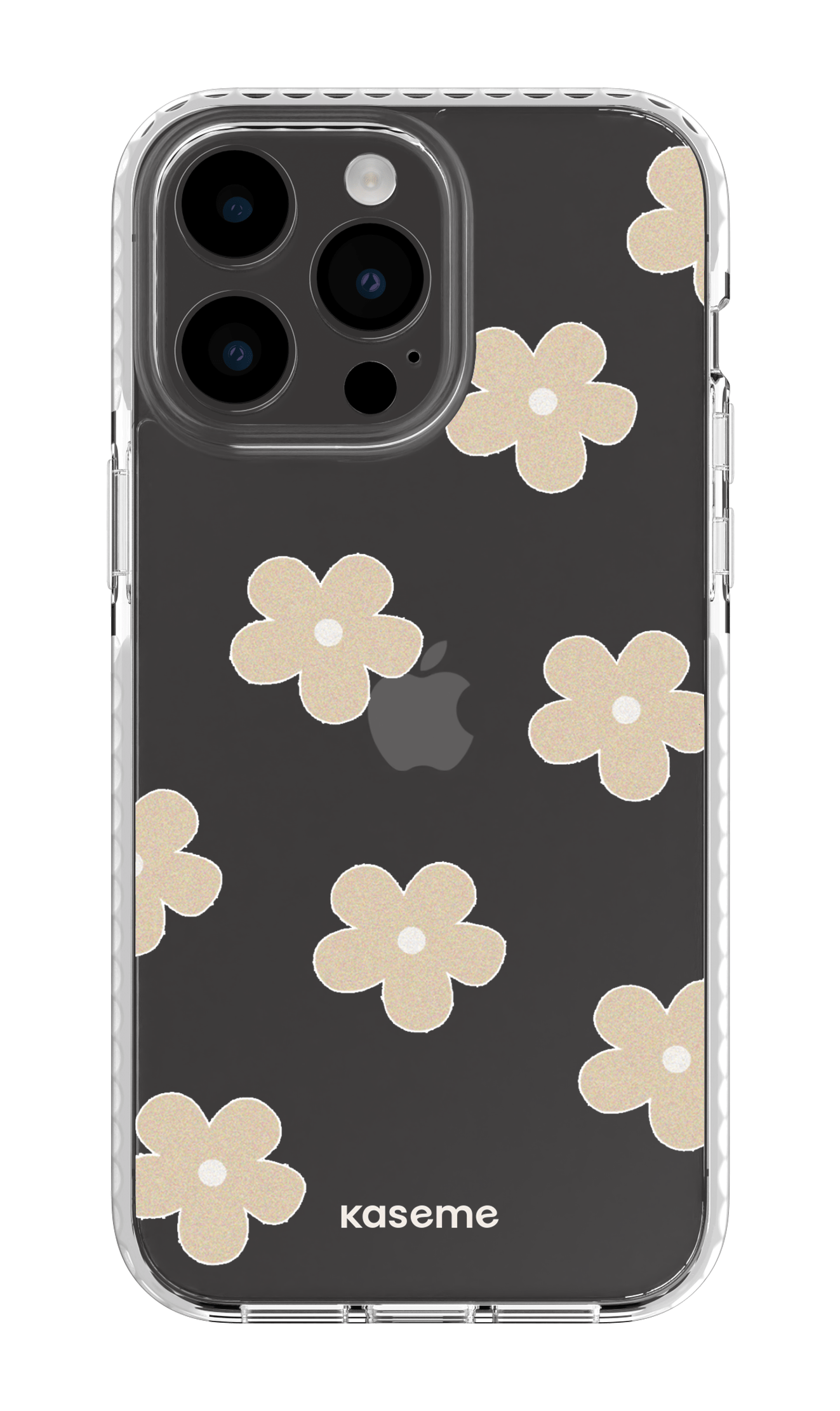 iPhone 14 Pro Max Clear Case White Woodstock Beige Clear Case -