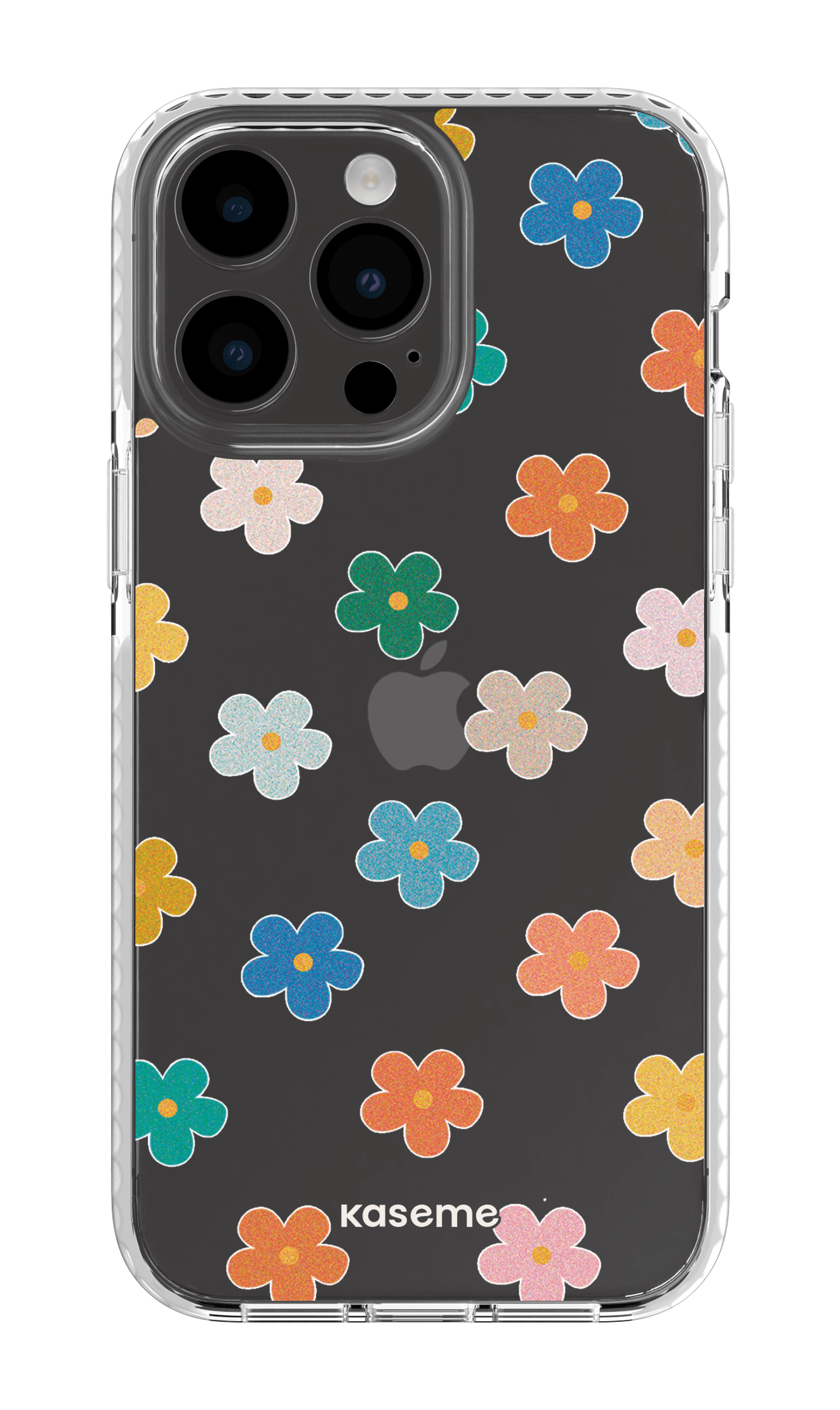 iPhone 14 Pro Max Clear Case White Woodstock Clear Case -