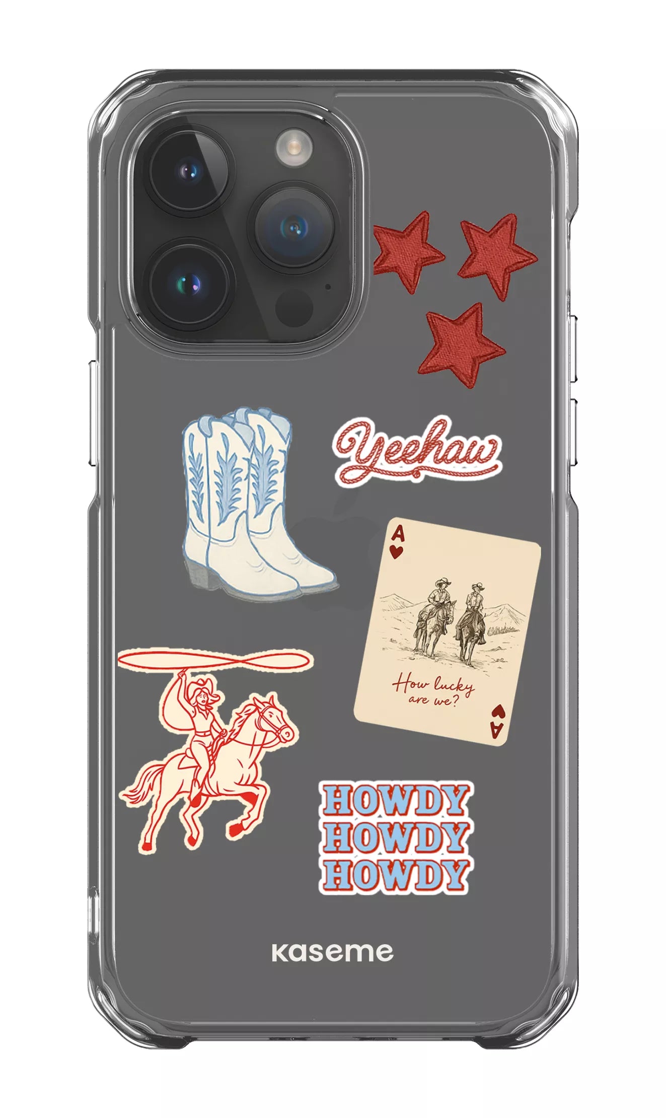 iPhone 14 Pro Max Clear Case Yeehaw Clear Case -