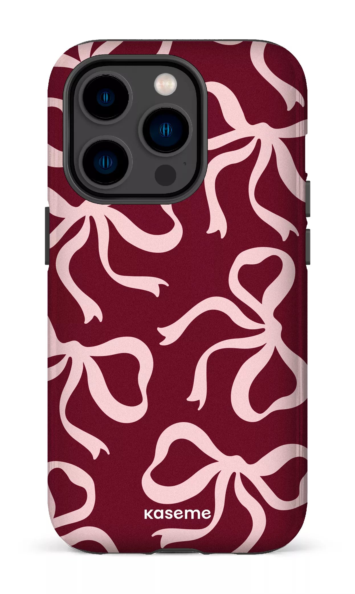 iPhone 14 Pro Tough Lace Burgundy & Pink -