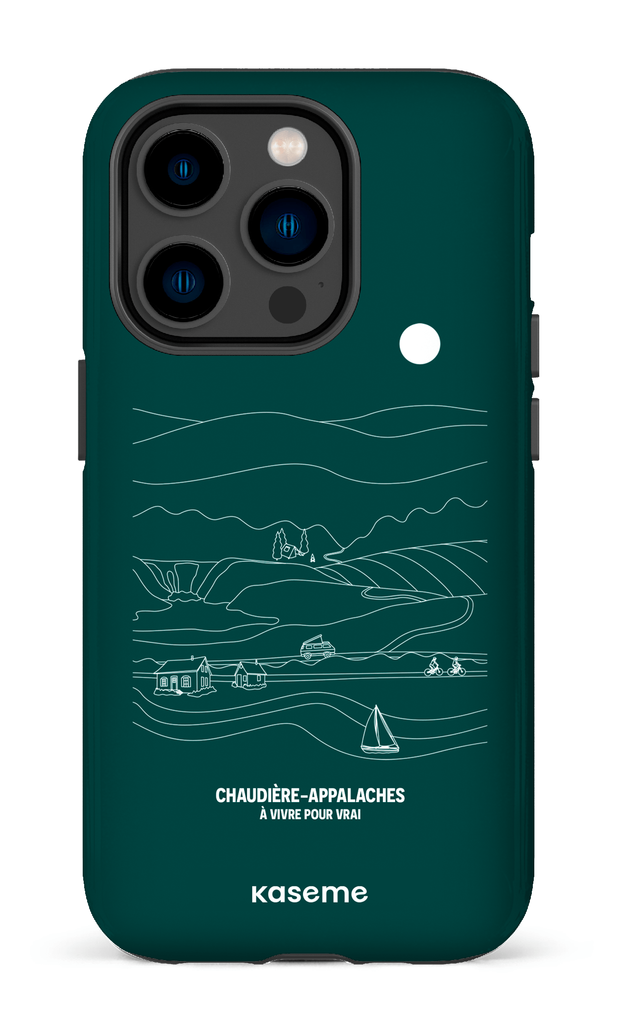 iPhone 14 Pro Tough Paysage Line Art par TCA -