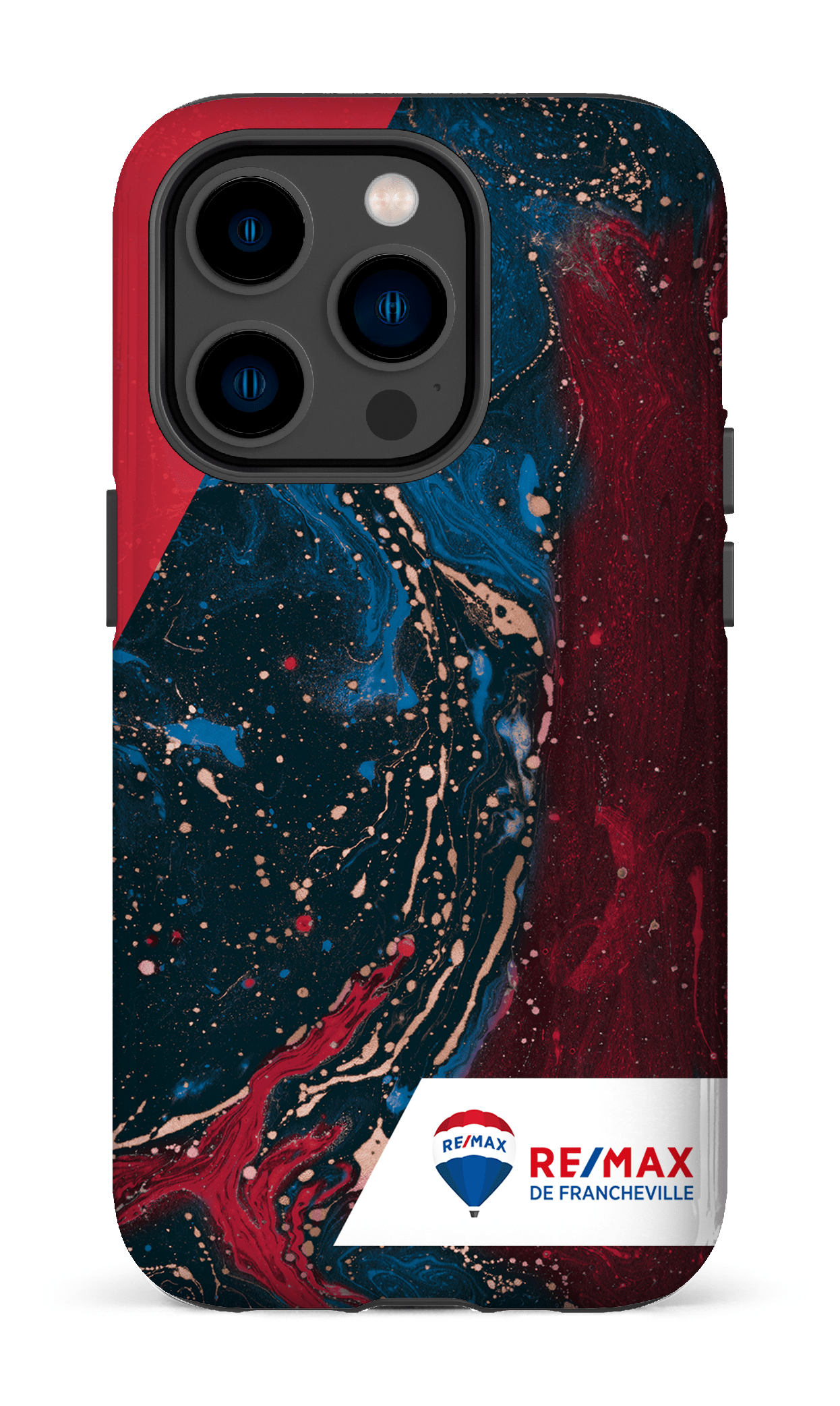 iPhone 14 Pro Tough Peinture marbrée sombre de Francheville -