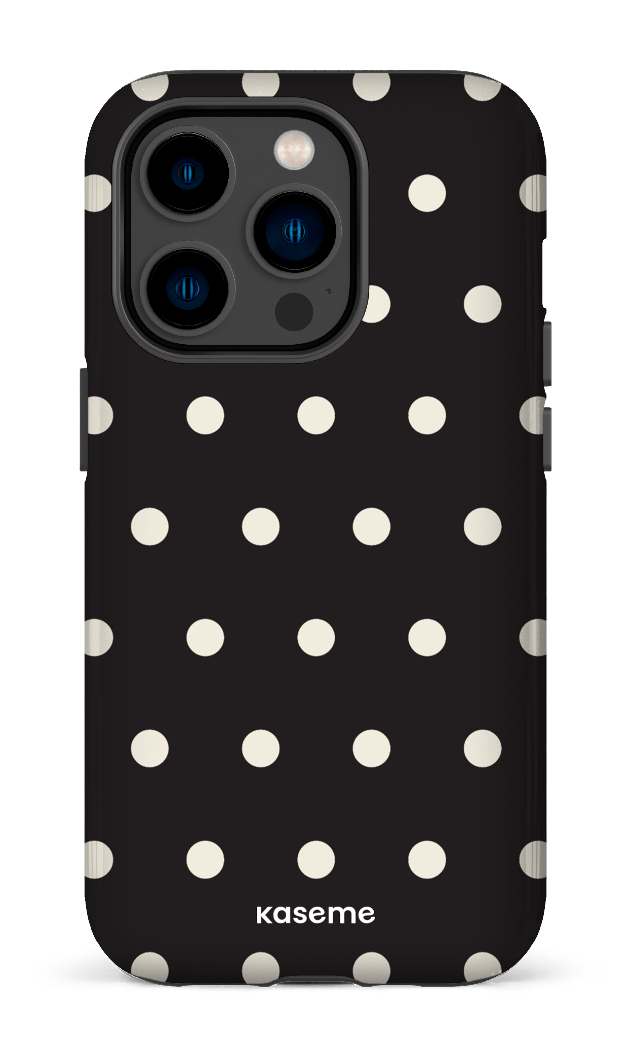 iPhone 14 Pro Tough Polka Black -