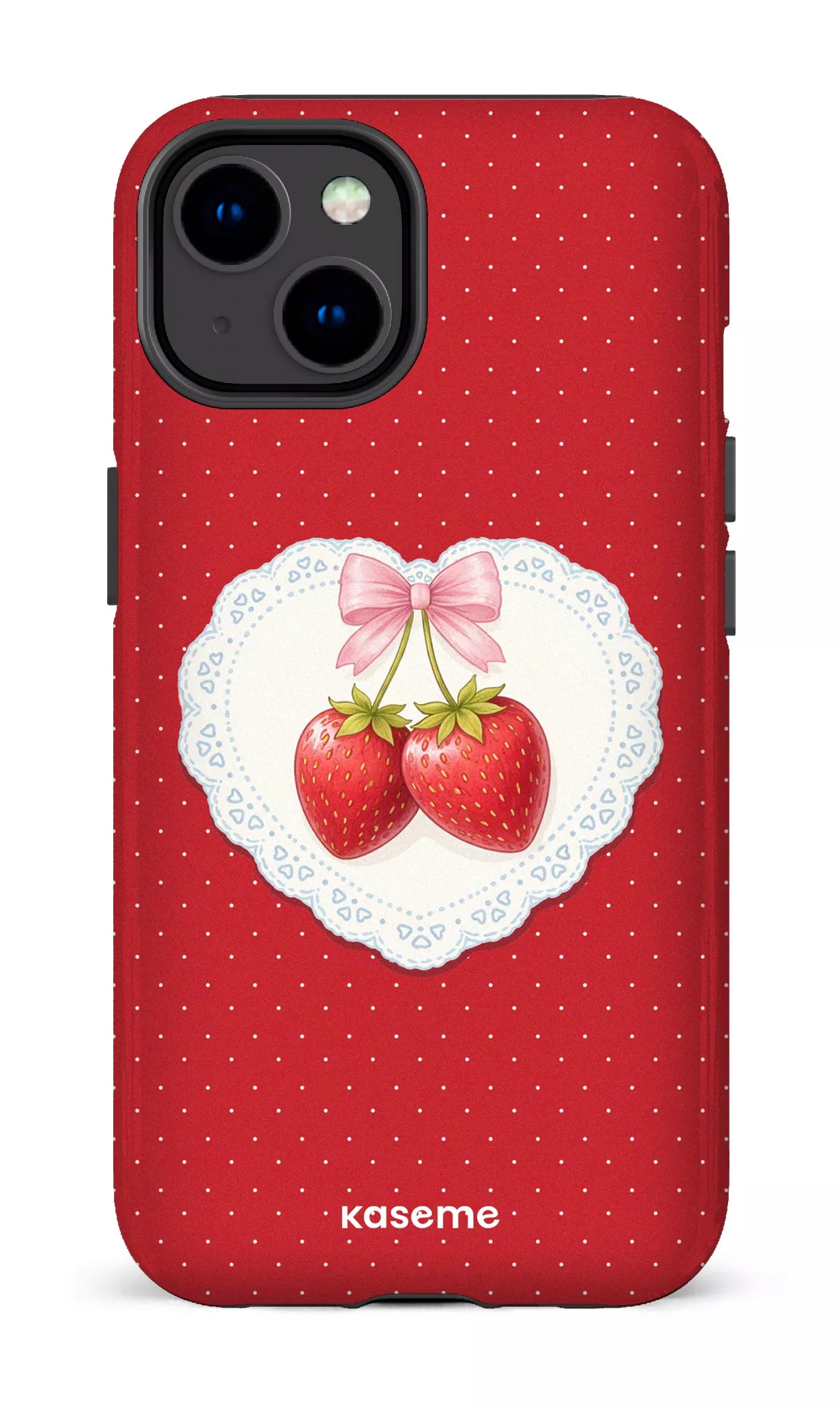 iPhone 14 Tough Gloss Fresa Lace Red -