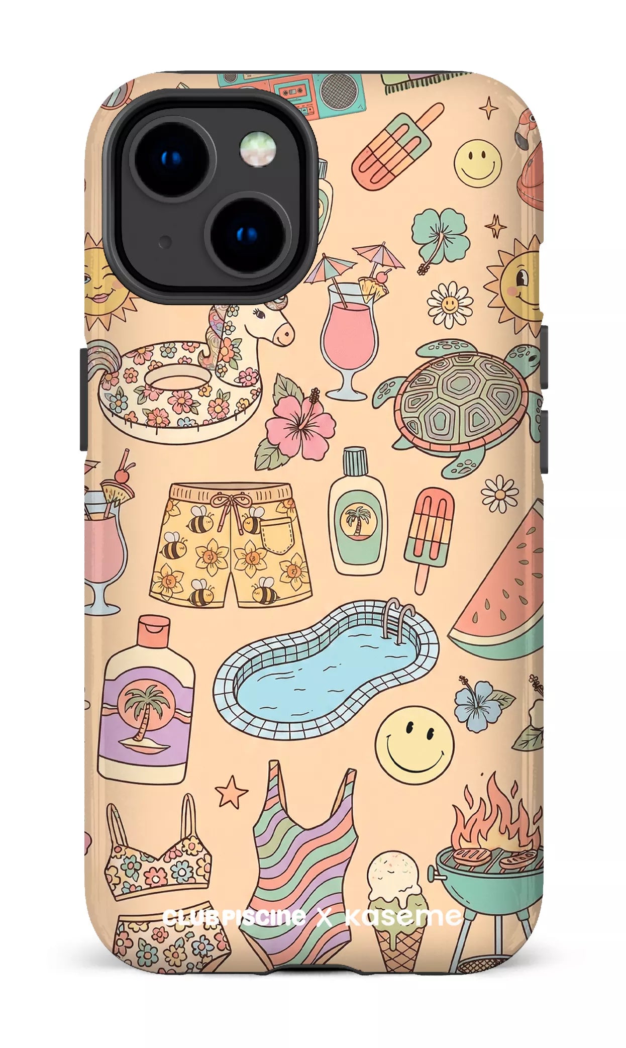 iPhone 14 Tough Gloss Summer Icon by Club Piscine -
