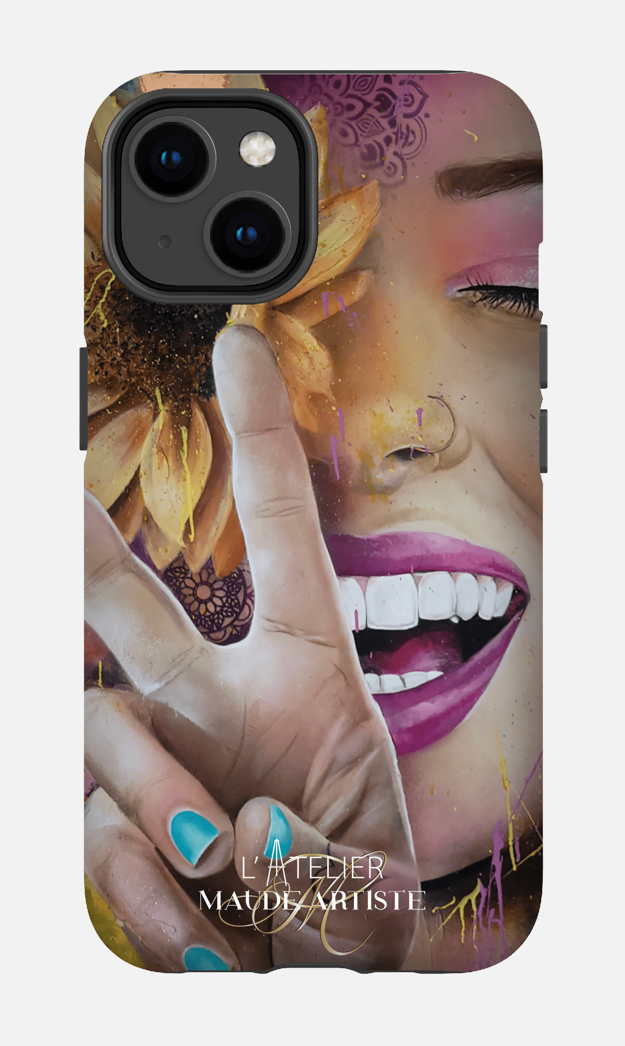 iPhone 14 Tough Matte Around Peace by Maude -