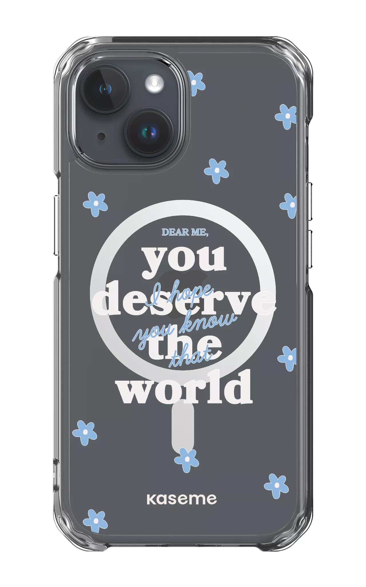 iPhone 15 Clear Case - Magsafe Dear Me Clear Case -