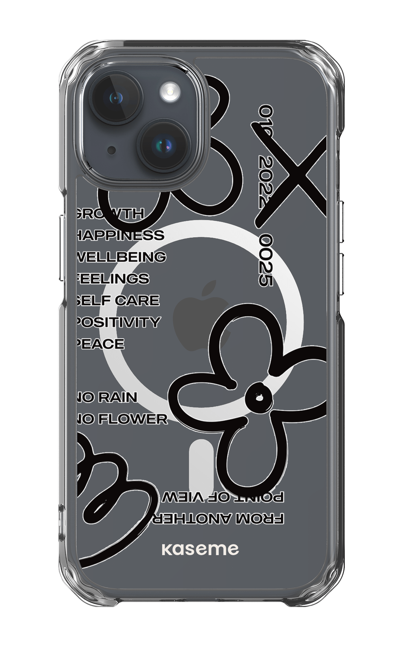 iPhone 15 Clear Case - Magsafe Feelings black Clear Case -