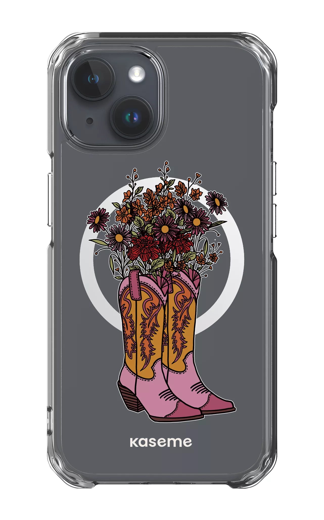 iPhone 15 Clear Case - Magsafe Howdy Clear Case -