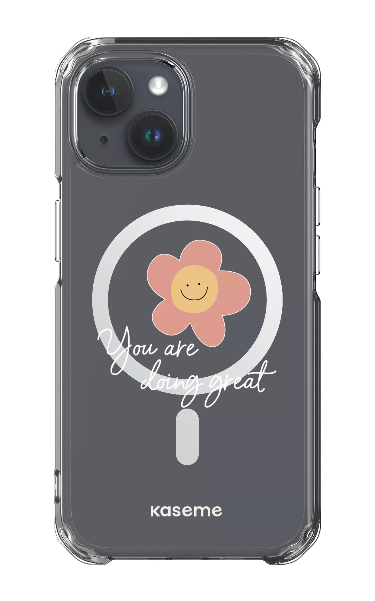 iPhone 15 Clear Case - Magsafe Keep going Clear Case -