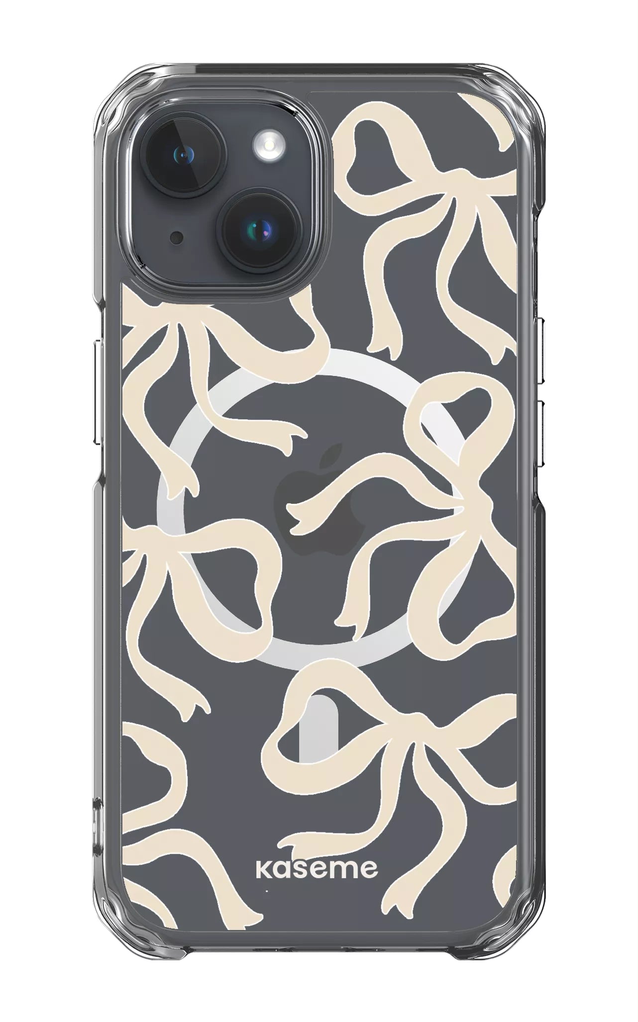 iPhone 15 Clear Case - Magsafe Lace Clear Case -