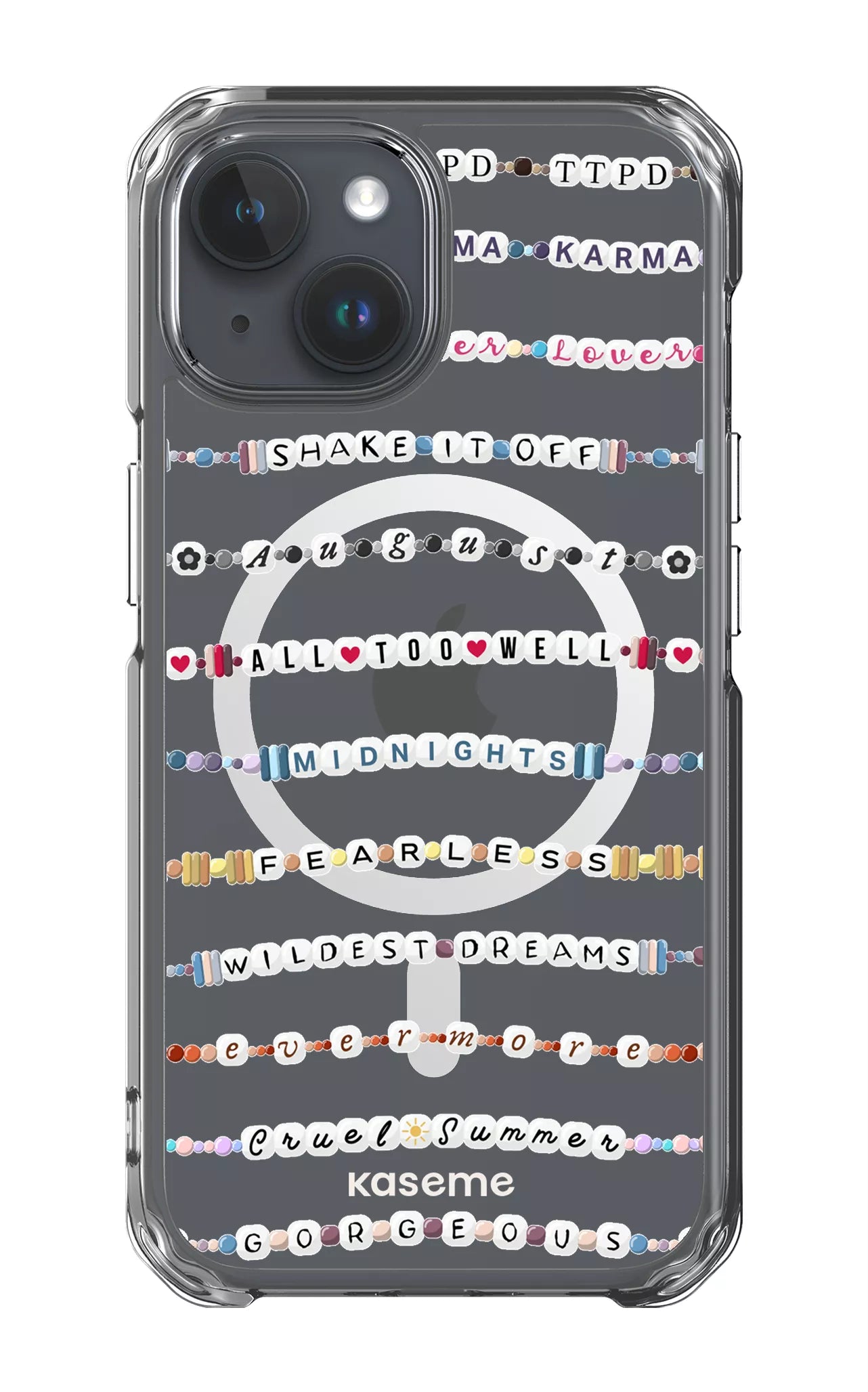 iPhone 15 Clear Case - Magsafe Love Story Clear Case -