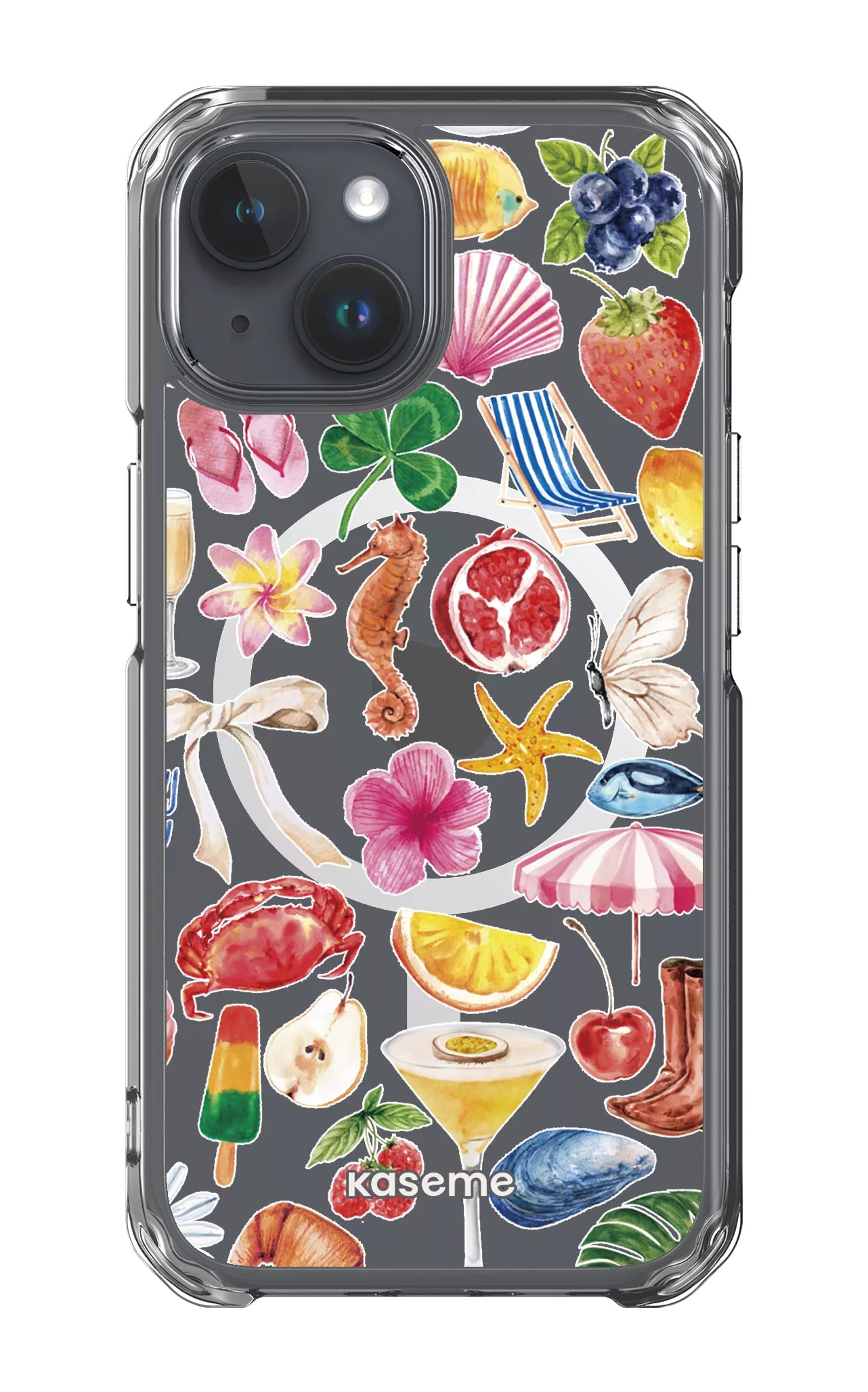 iPhone 15 Clear Case - Magsafe St-Tropez Clear Case -