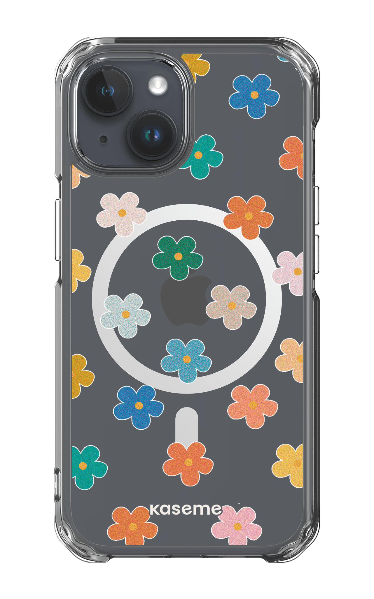 iPhone 15 Clear Case - Magsafe Woodstock Clear Case -