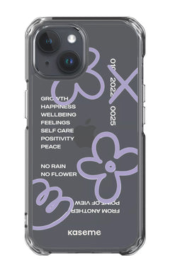 iPhone 15 Clear Case Feelings purple Clear Case -