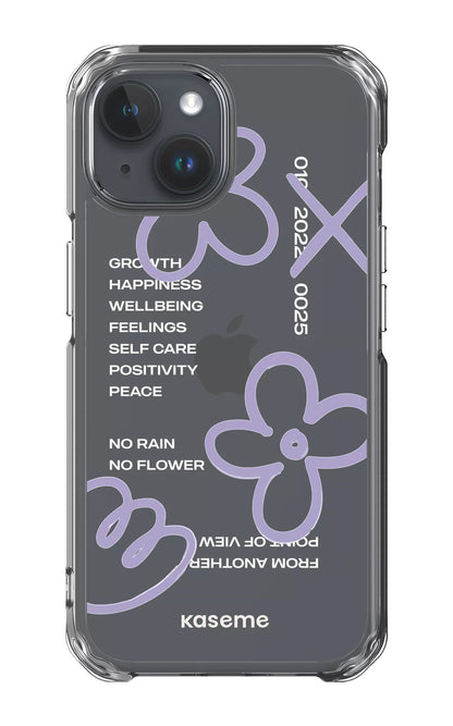 iPhone 15 Clear Case Feelings purple Clear Case -