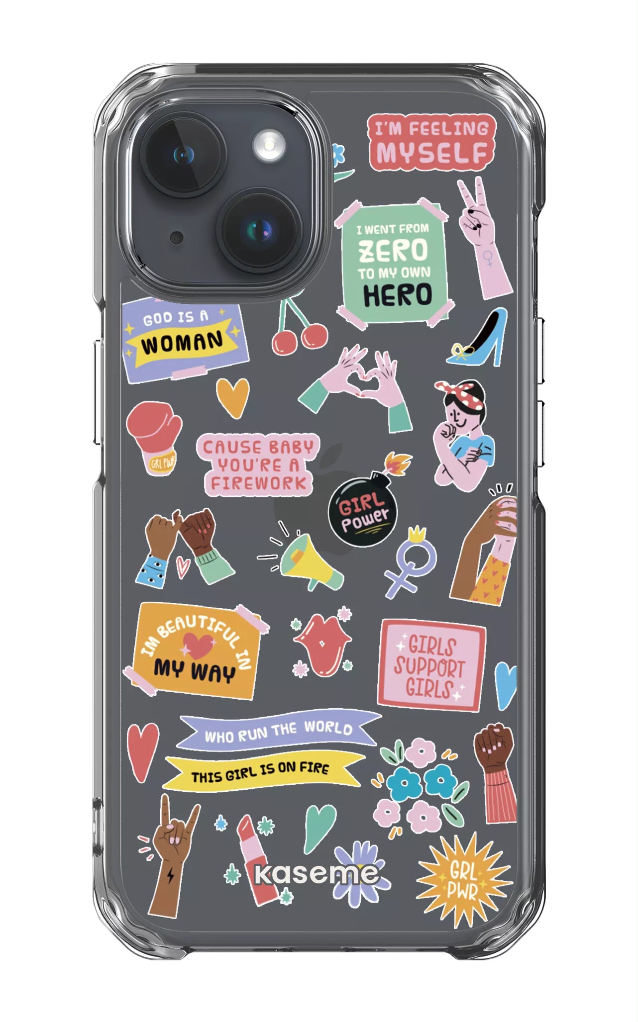 iPhone 15 Clear Case Girl Boss Clear Case -