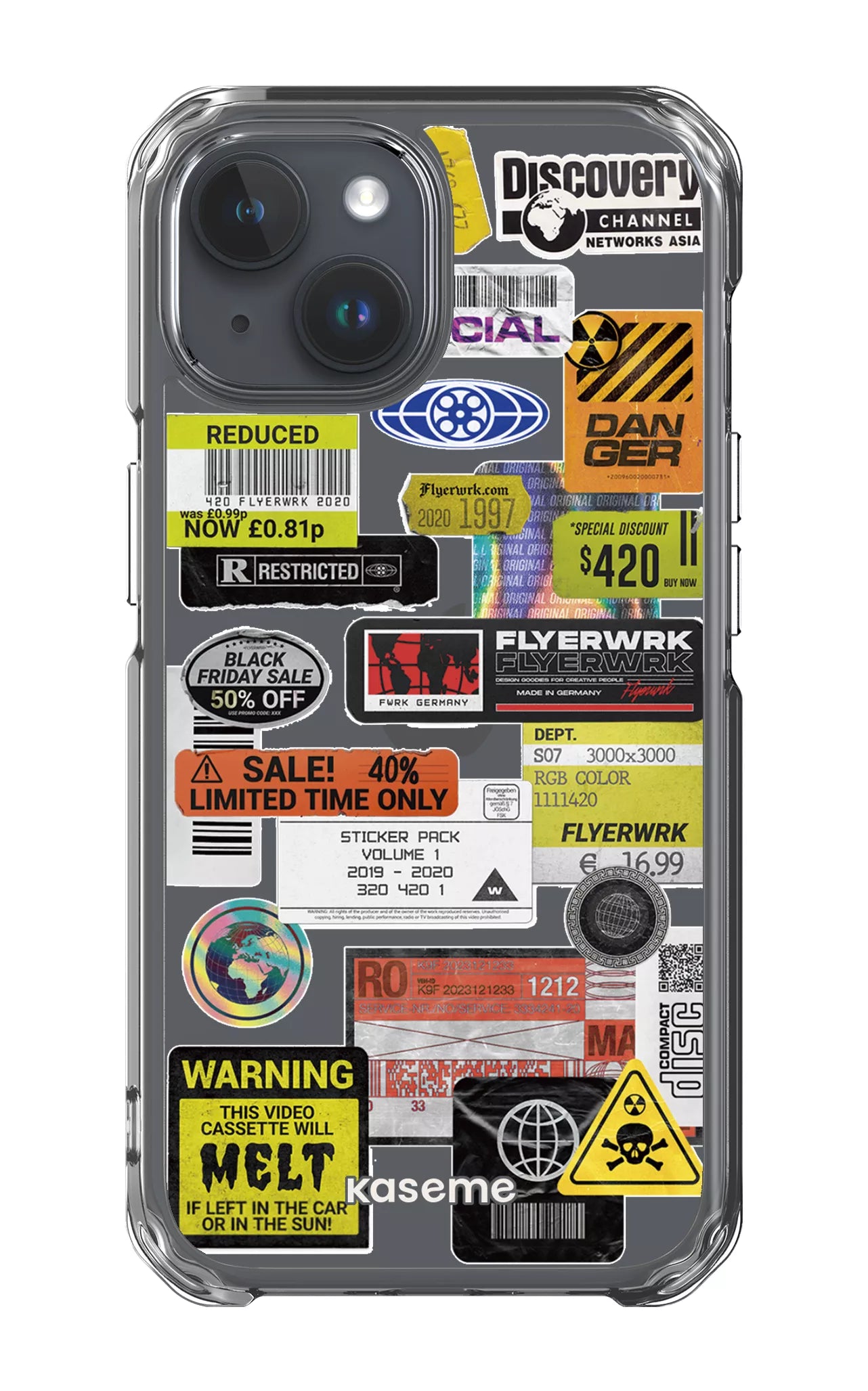 iPhone 15 Clear Case Melt Clear Case -