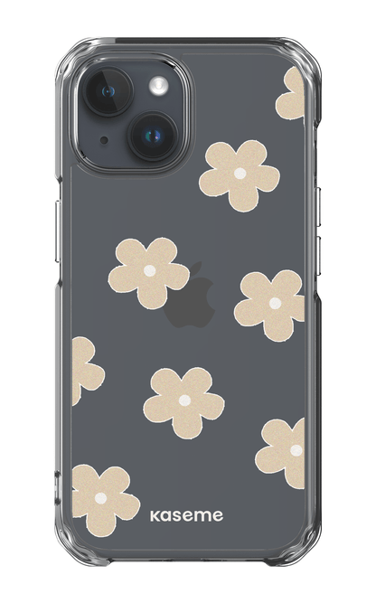 iPhone 15 Clear Case Woodstock Beige Clear Case -