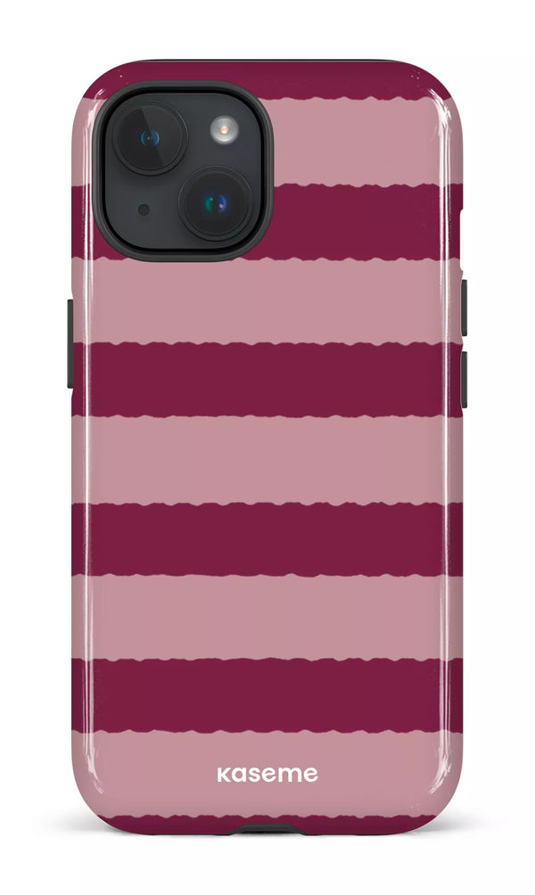 iPhone 15 MagSafe - Impact Case Aligned Burgundy -