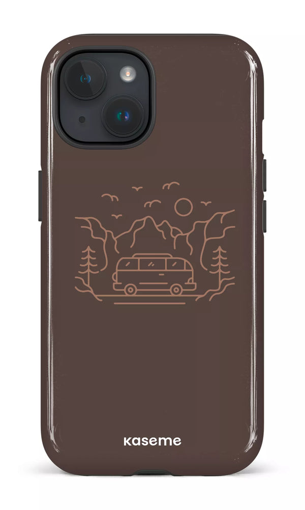 iPhone 15 MagSafe - Impact Case Camp Life Mocha -
