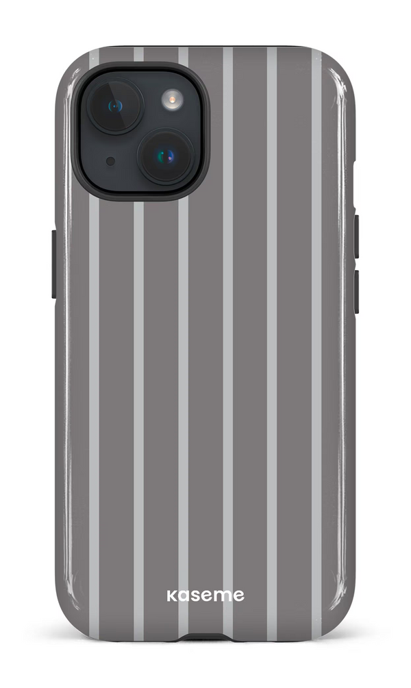 iPhone 15 MagSafe - Impact Case Dolce Striscia Charcoal -