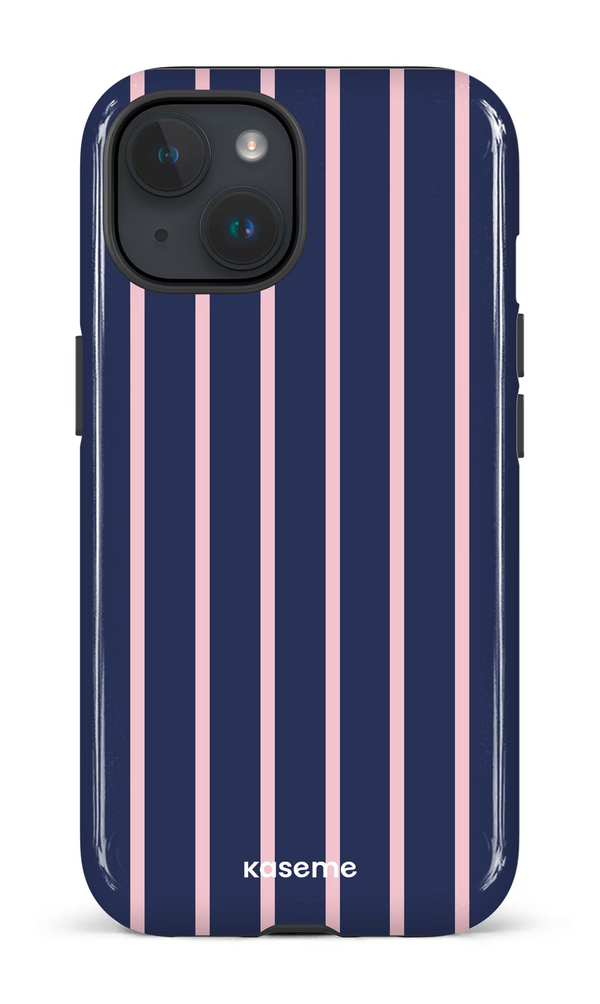 iPhone 15 MagSafe - Impact Case Dolce Striscia Navy -