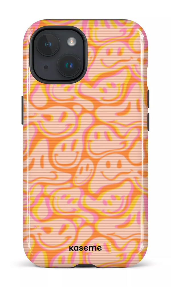 iPhone 15 MagSafe - Impact Case Dystopia orange -