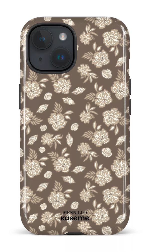 iPhone 15 MagSafe - Impact Case Floral Cream by Mennillo -