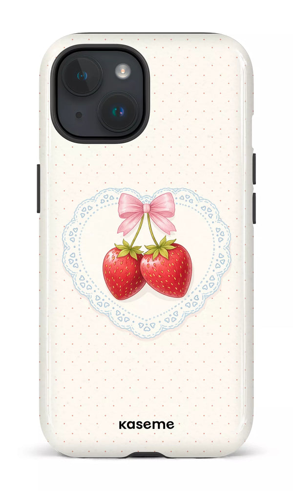 iPhone 15 MagSafe - Impact Case Fresa Lace -
