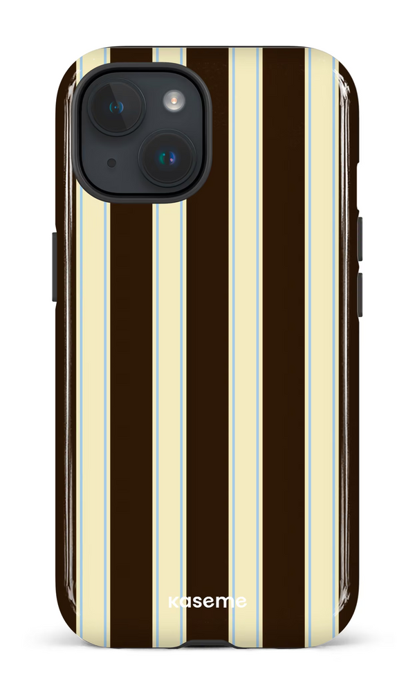 iPhone 15 MagSafe - Impact Case La Linea Mocha by Marina Bastarache -