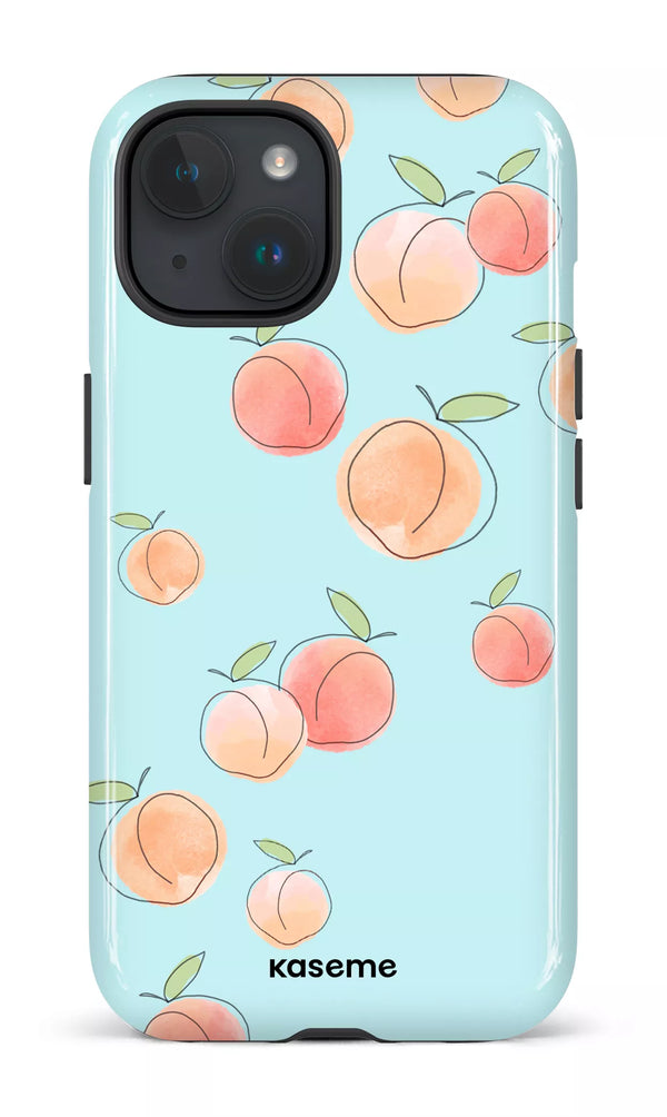 iPhone 15 MagSafe - Impact Case Peachy Blue -