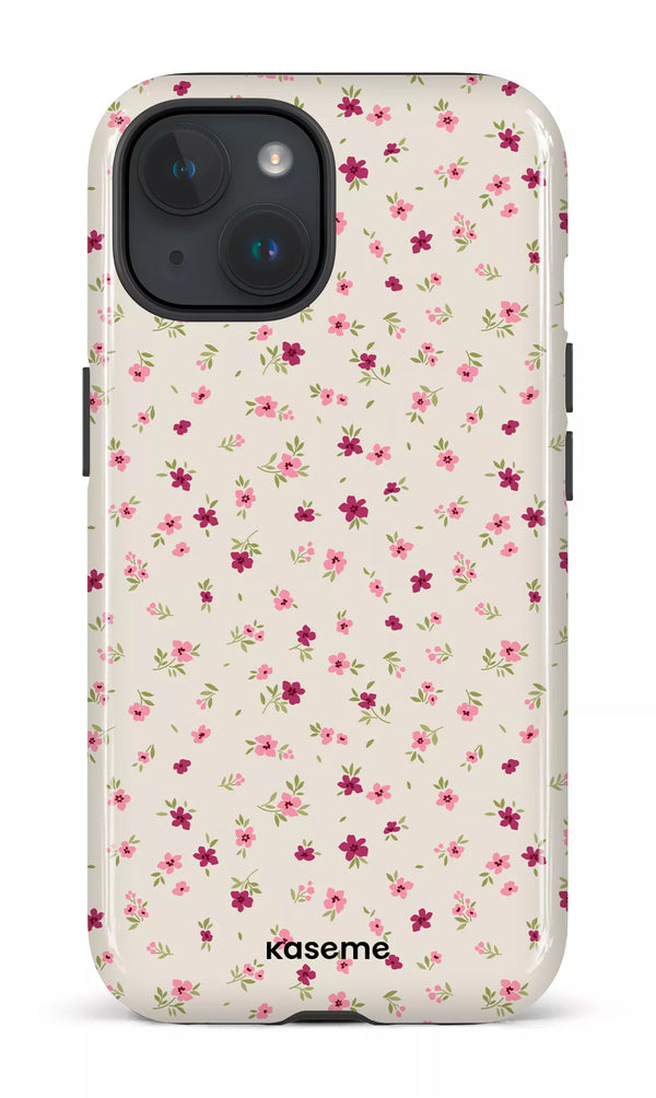 iPhone 15 MagSafe - Impact Case Porcelain Blossom Pink -