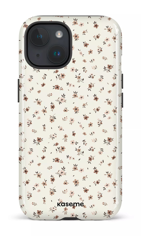 iPhone 15 MagSafe - Impact Case Porcelain blossom Mousse -