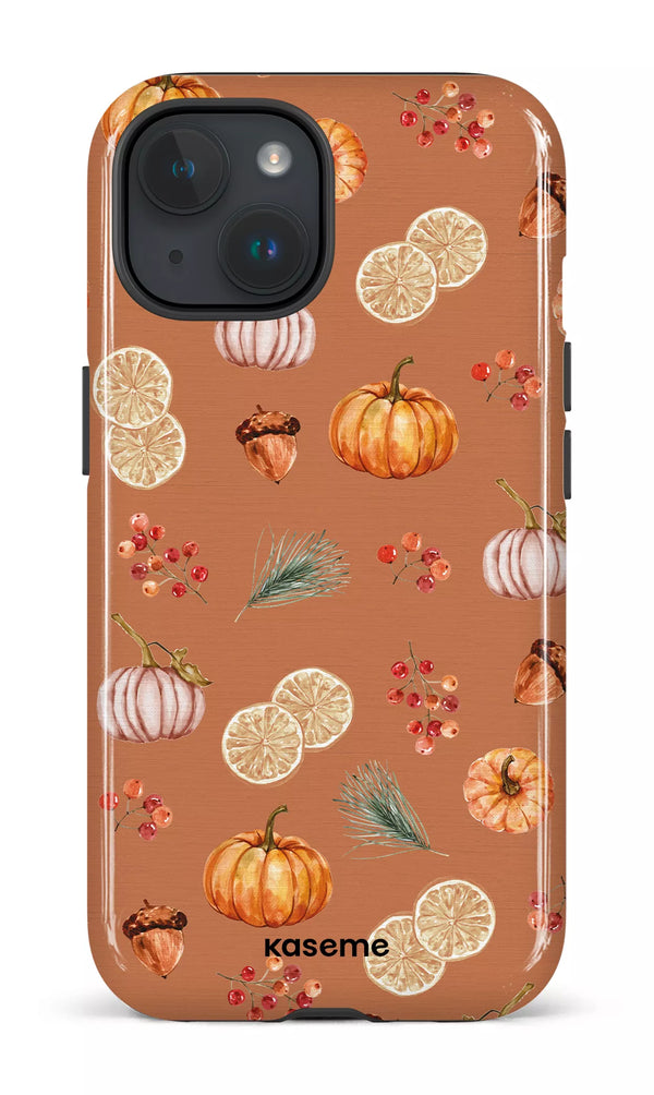 iPhone 15 MagSafe - Impact Case Pumpkin Garden Orange -