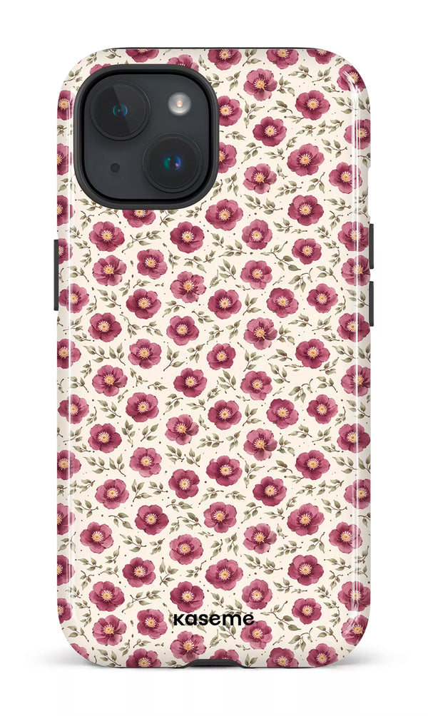 iPhone 15 MagSafe - Impact Case Ruby Bloom -