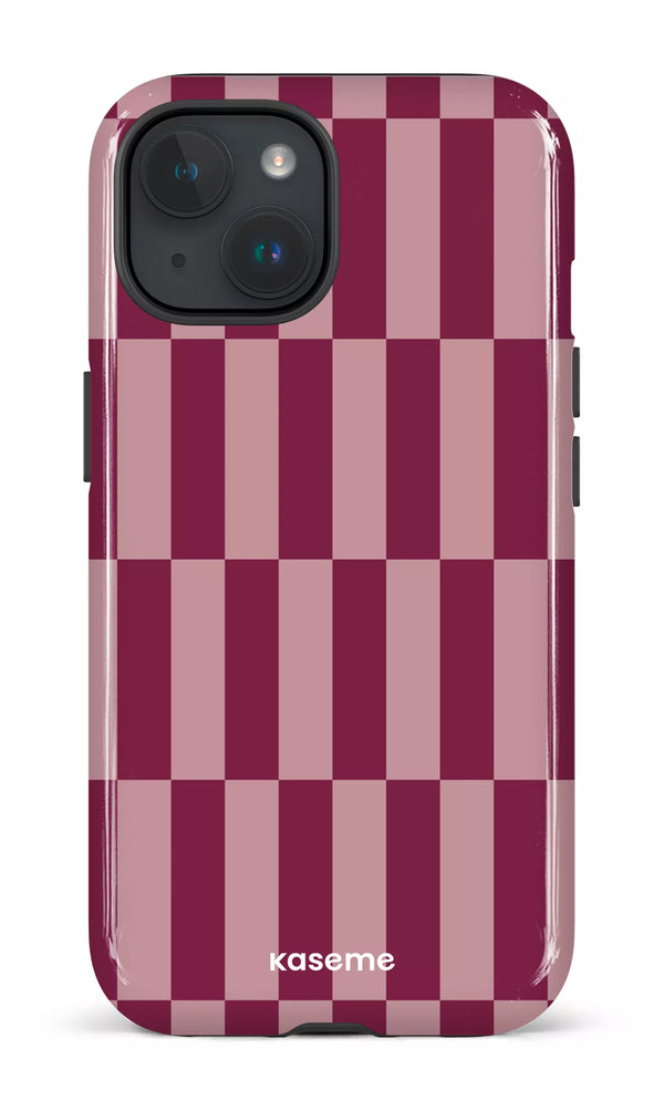 iPhone 15 MagSafe - Impact Case Structured Burgundy -