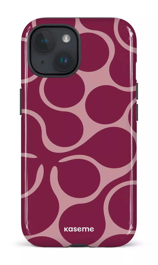 iPhone 15 MagSafe - Impact Case Unscripted Burgundy -