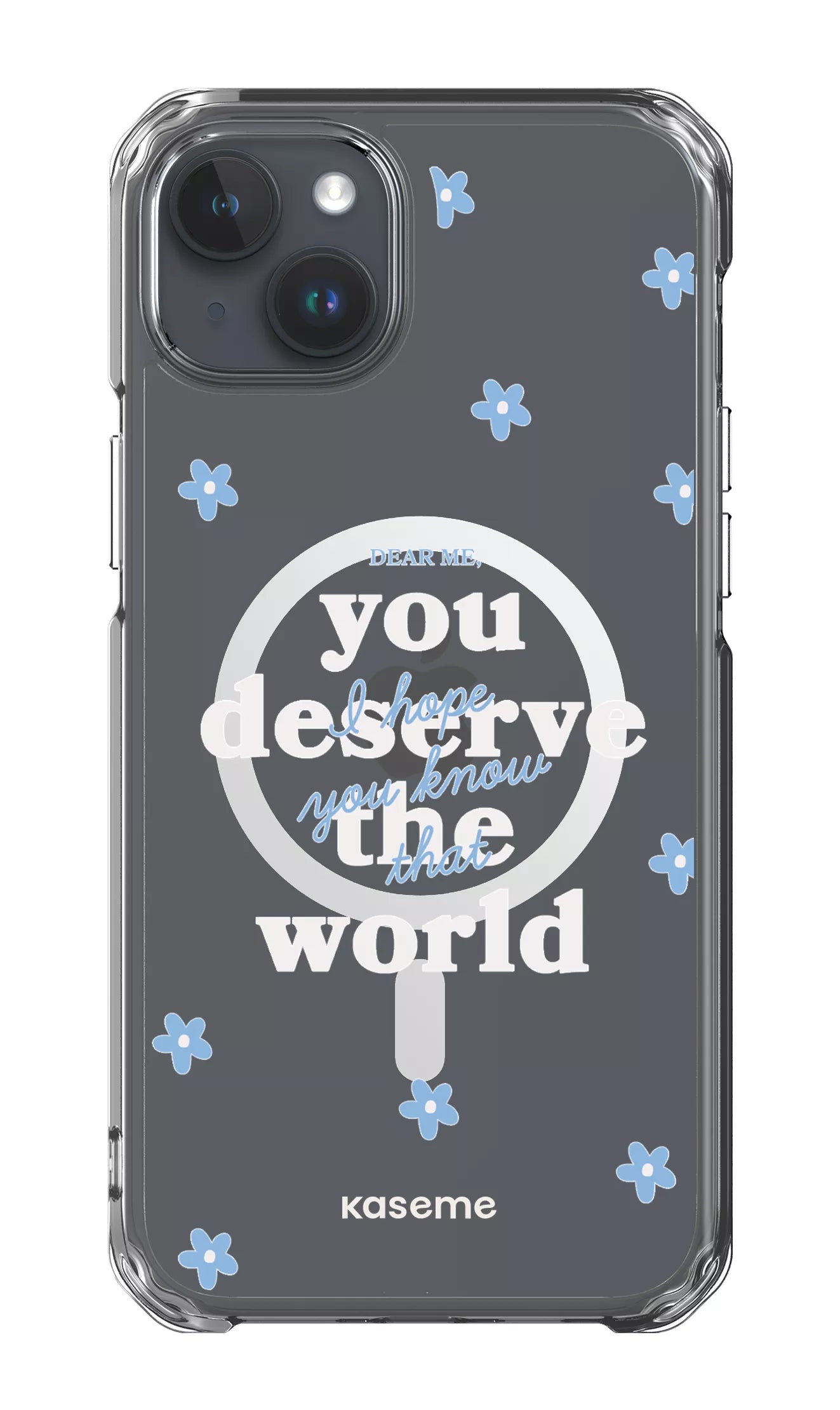 iPhone 15 Plus Clear Case - Magsafe Dear Me Clear Case -