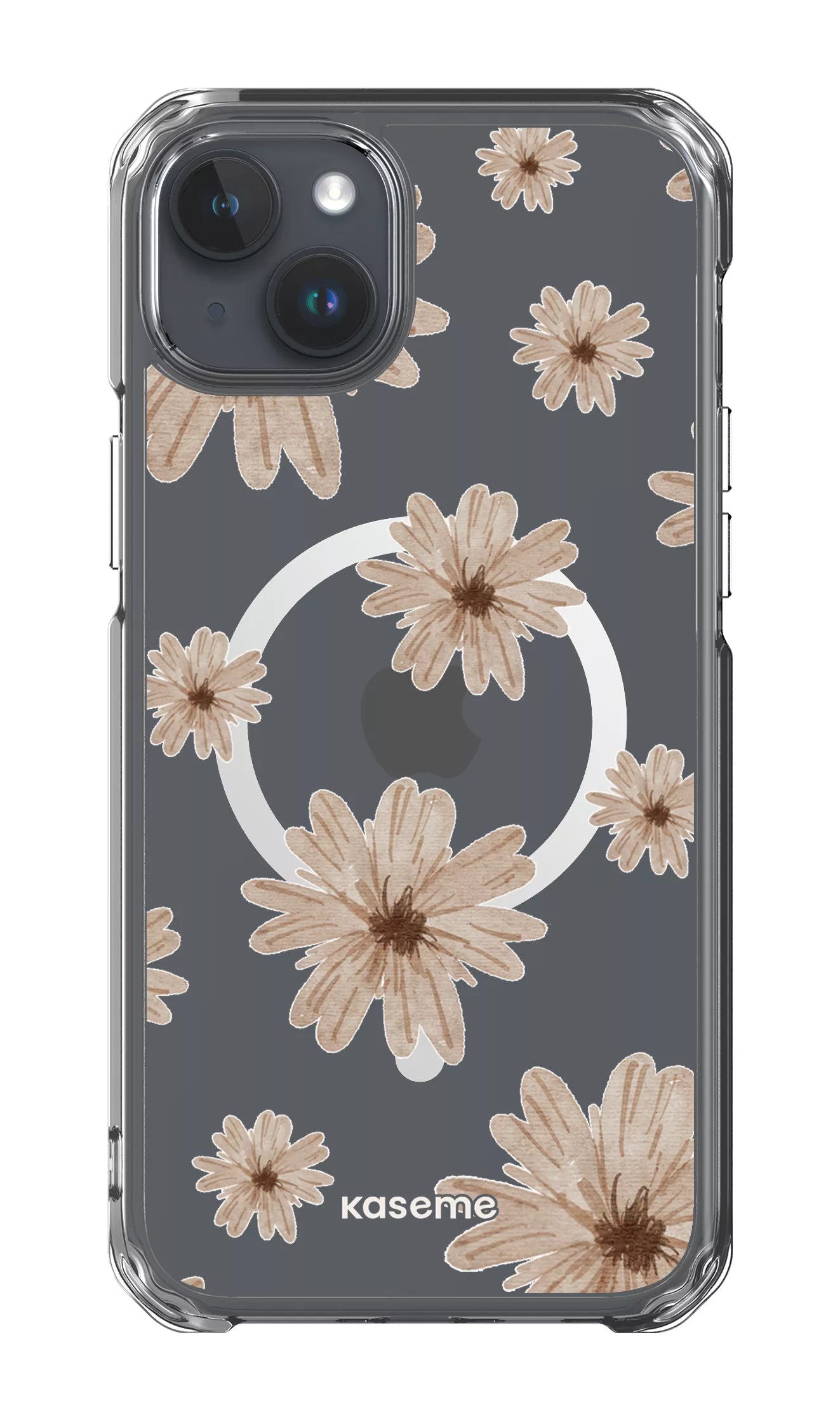 iPhone 15 Plus Clear Case - Magsafe Delicate Dreams Clear Case -