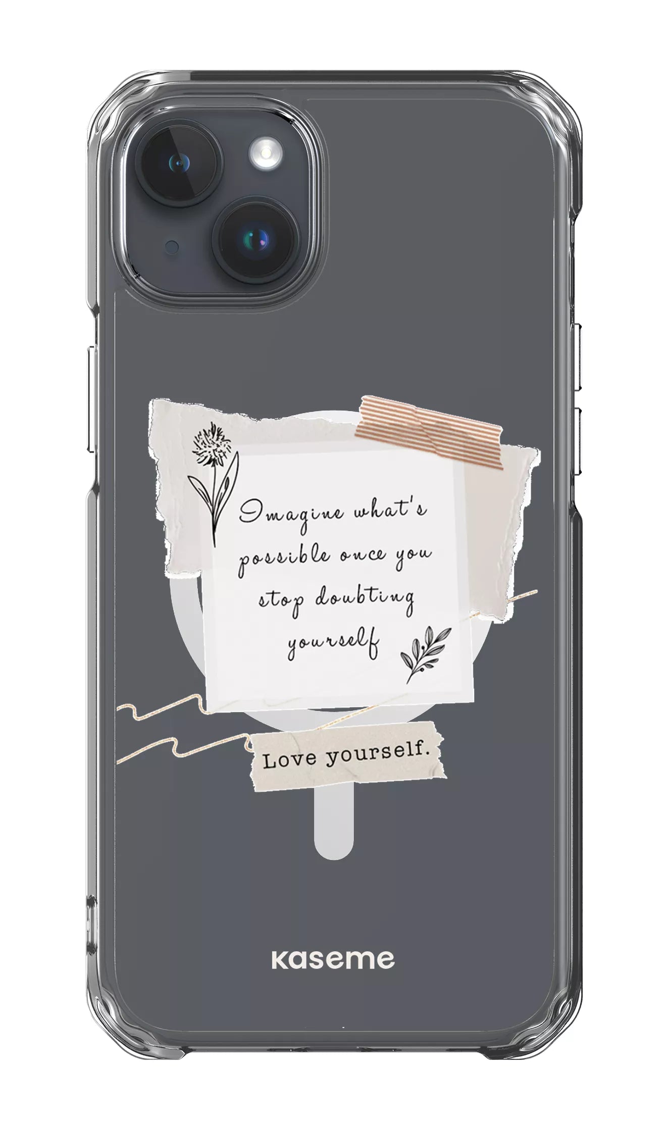 iPhone 15 Plus Clear Case - Magsafe Faith Clear Case -