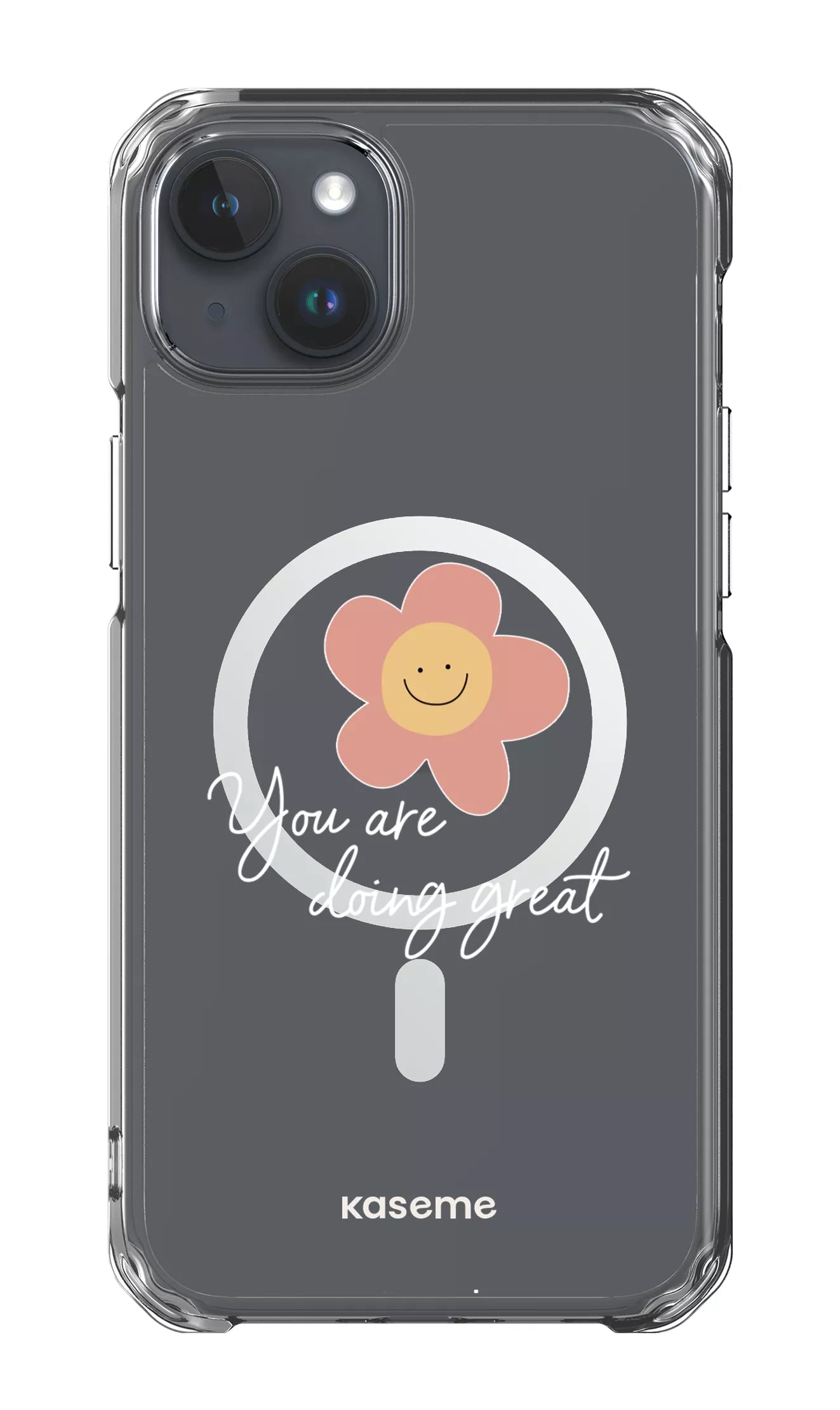 iPhone 15 Plus Clear Case - Magsafe Keep going Clear Case -