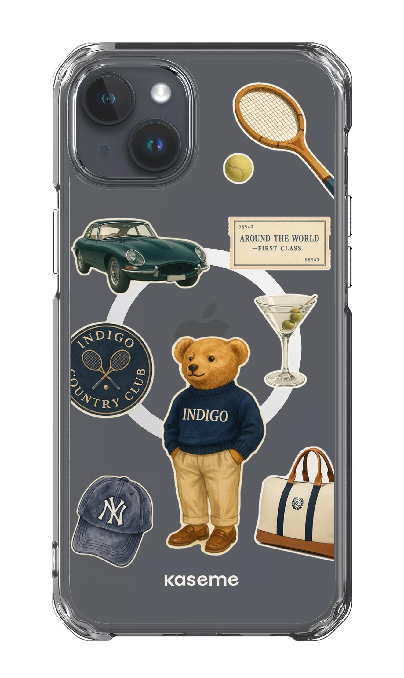 iPhone 15 Plus Clear Case - Magsafe Kingsley Clear Case -