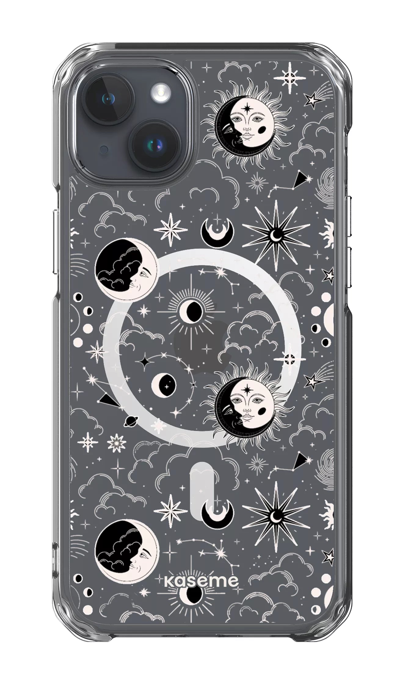 iPhone 15 Plus Clear Case - Magsafe Milky Way White Clear Case -