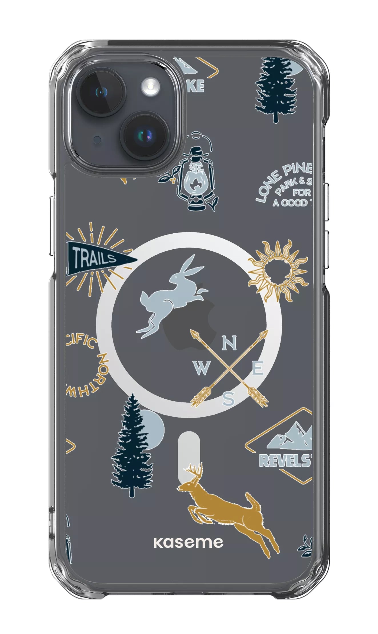 iPhone 15 Plus Clear Case - Magsafe Revelstoke white Clear Case -