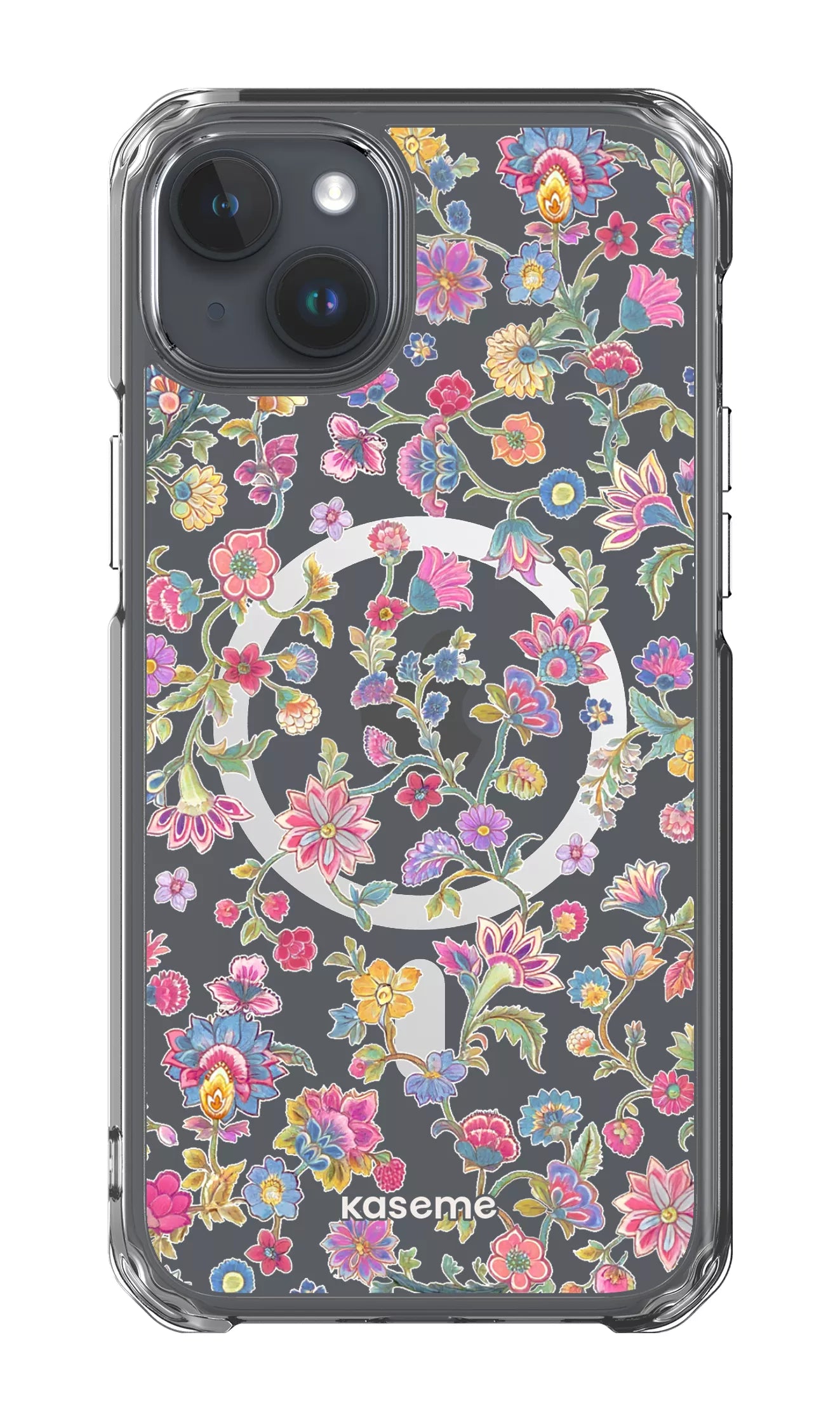 iPhone 15 Plus Clear Case - Magsafe Secret Garden Clear Case -